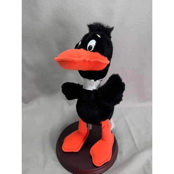 Warner Bros. Other - Daffy Duck Plush 70s Vintage Warner Bros Mighty Star Looney Tunes Hair Head Tail